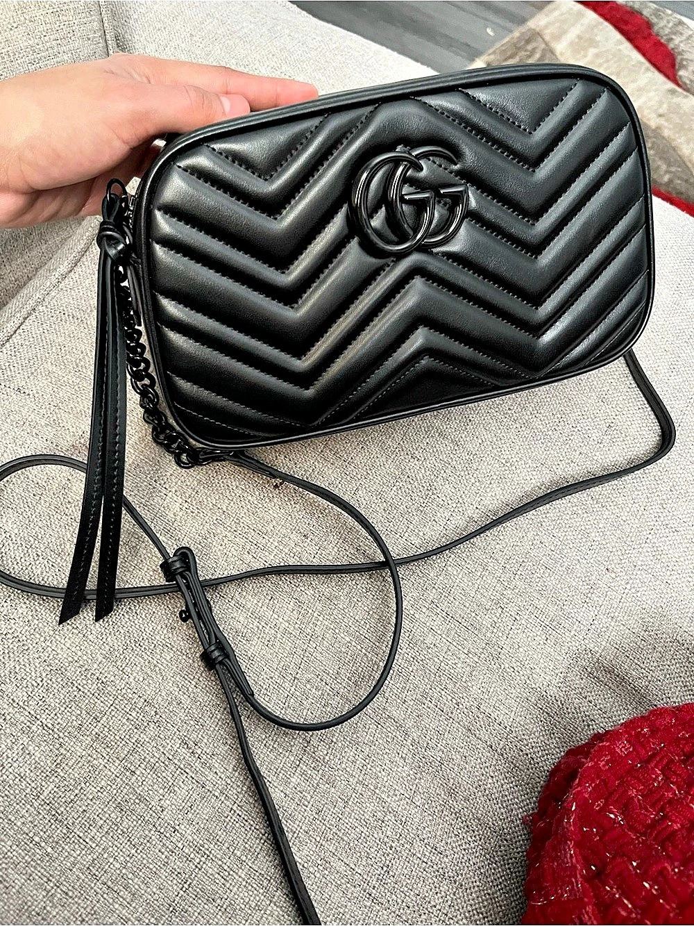Gucci GG Marmont Small Camera Bag Black